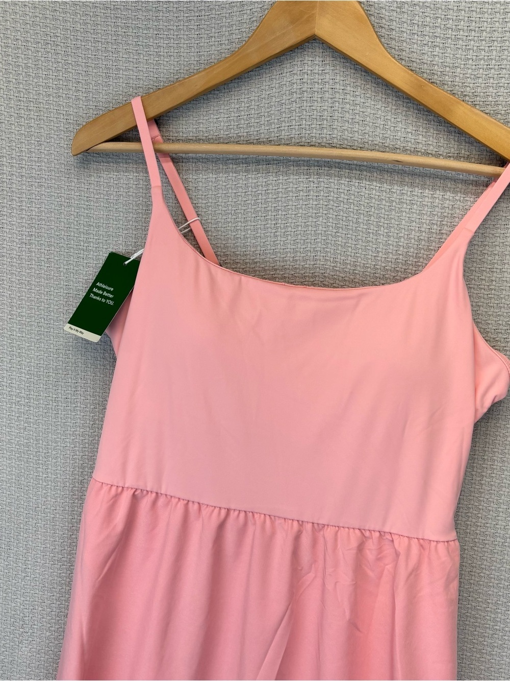 NWT Halara Breezeful High Low 2-Piece Flowy Midi Casual Dress Pink Large Boho - Picture 5 of 16